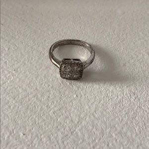 Faux Diamond Ring